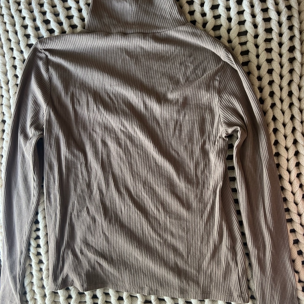 Brown turtle neck
